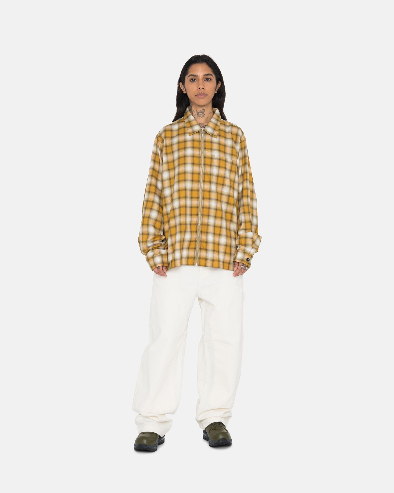 EDDIE PLAID ZIP SHIRT sold by Stussy product image thumbnail 7