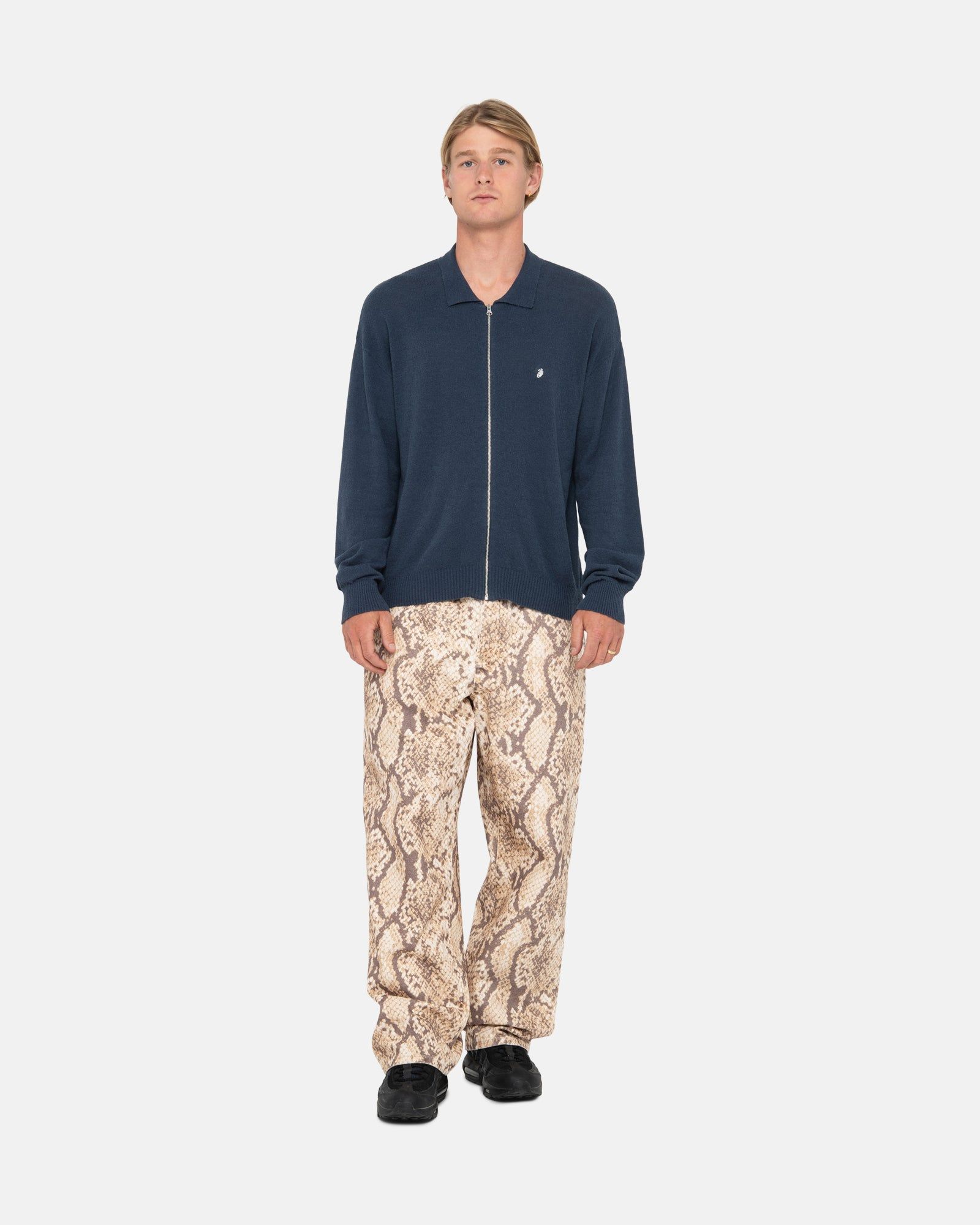 LIGHT WEIGHT LS ZIP POLO sold by Stussy product image thumbnail 5