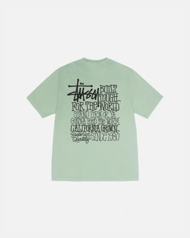 CALIFORNIA GROWN TEE PIGMENT DYED sold by Stussy