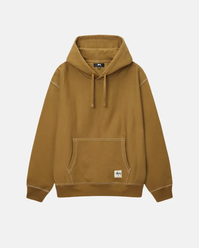 CONTRAST STITCH LABEL HOODIE sold by Stussy