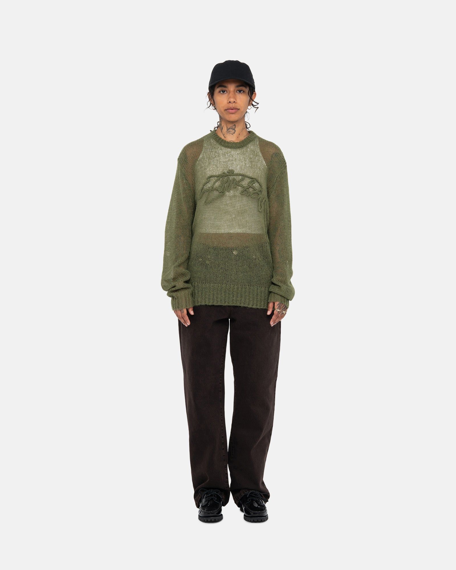 LOOSE KNIT LOGO SWEATER sold by Stussy product image thumbnail 8