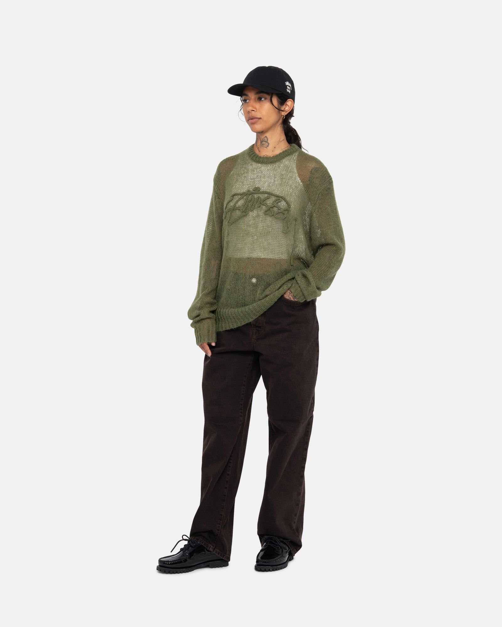 LOOSE KNIT LOGO SWEATER sold by Stussy product image thumbnail 9