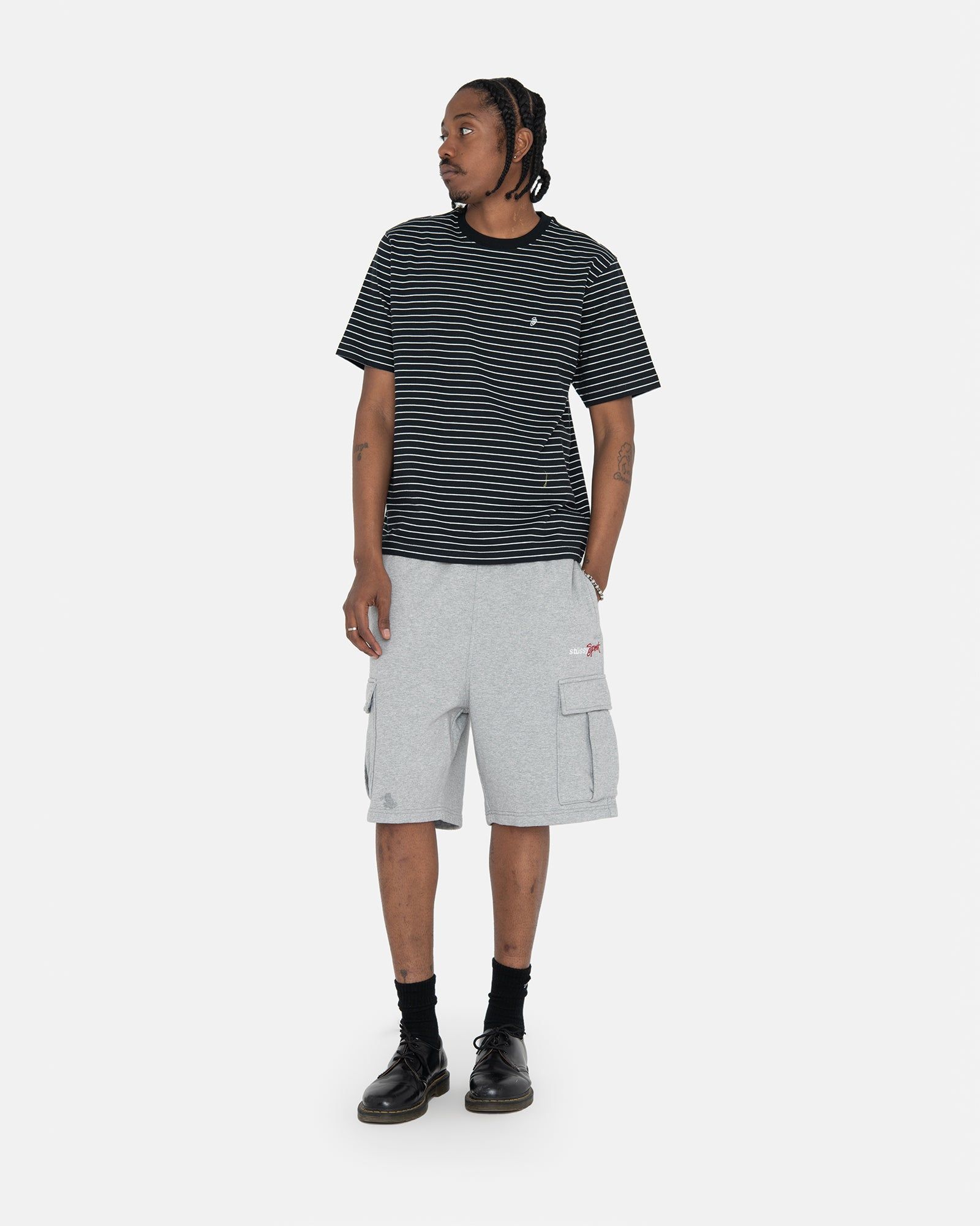 PIN STRIPED SS CREW sold by Stussy product image thumbnail 3
