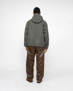 SHORT PARKA WAXED LINEN | Parallel