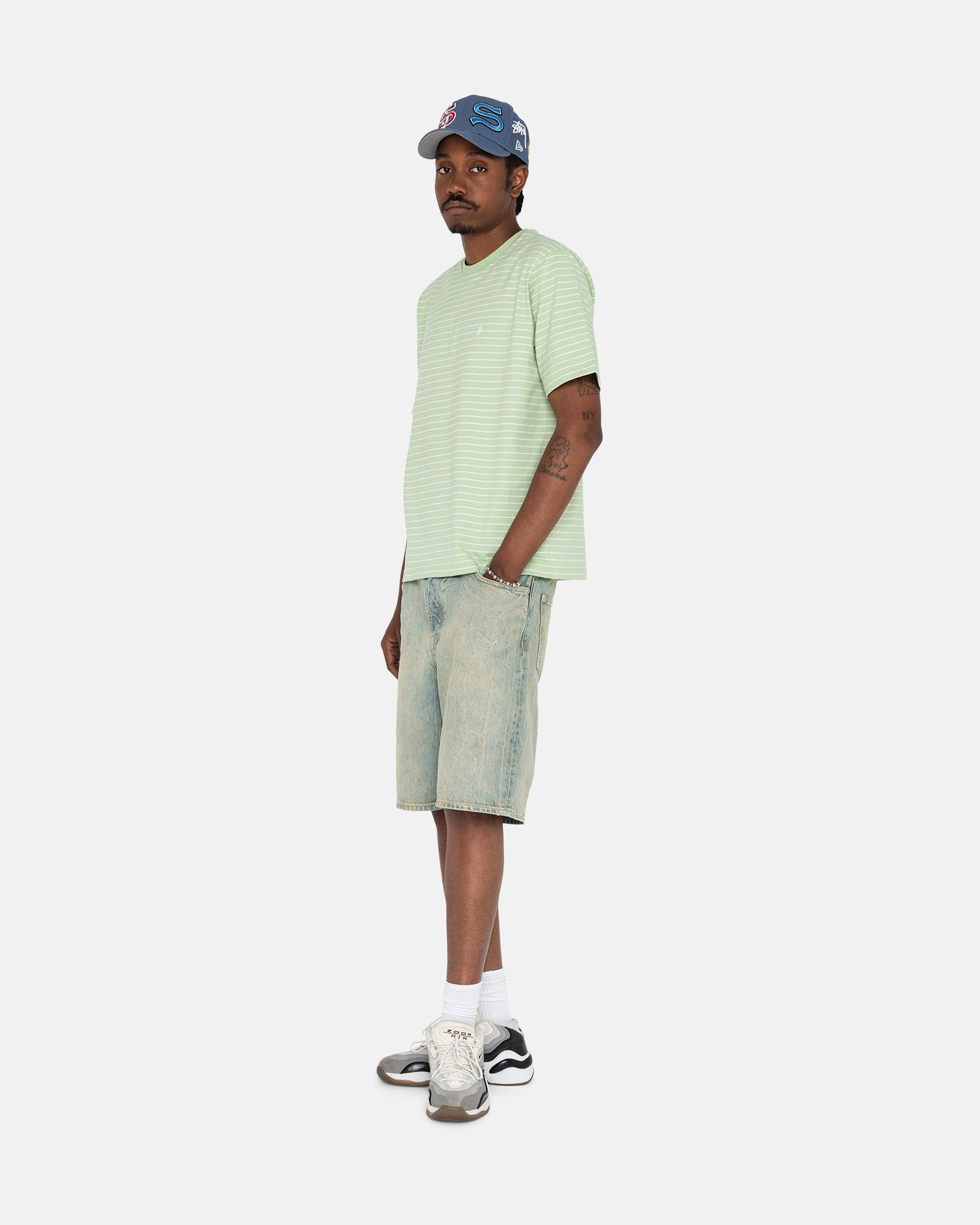 PIN STRIPED SS CREW sold by Stussy product image thumbnail 4