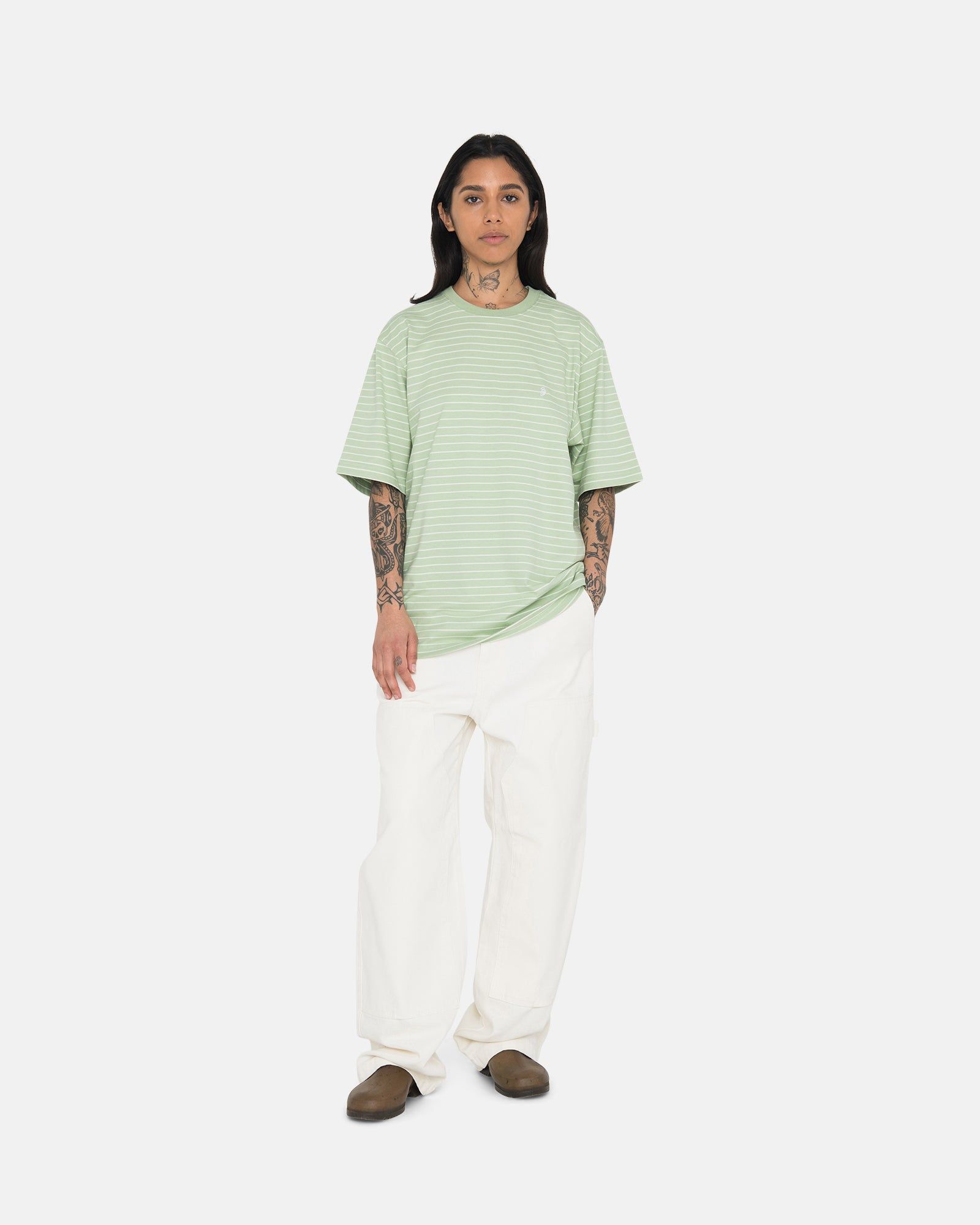 PIN STRIPED SS CREW sold by Stussy product image thumbnail 6