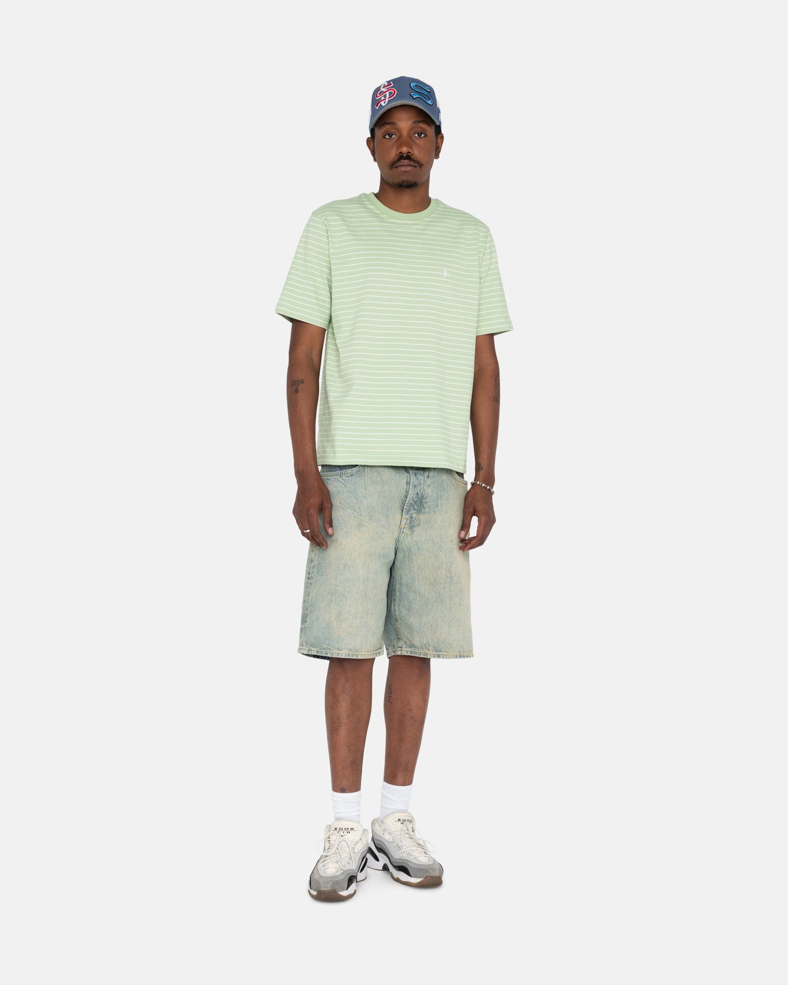 PIN STRIPED SS CREW sold by Stussy product image thumbnail 3