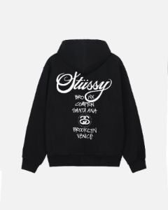 WORLD TOUR ZIP HOODIE sold by Stussy