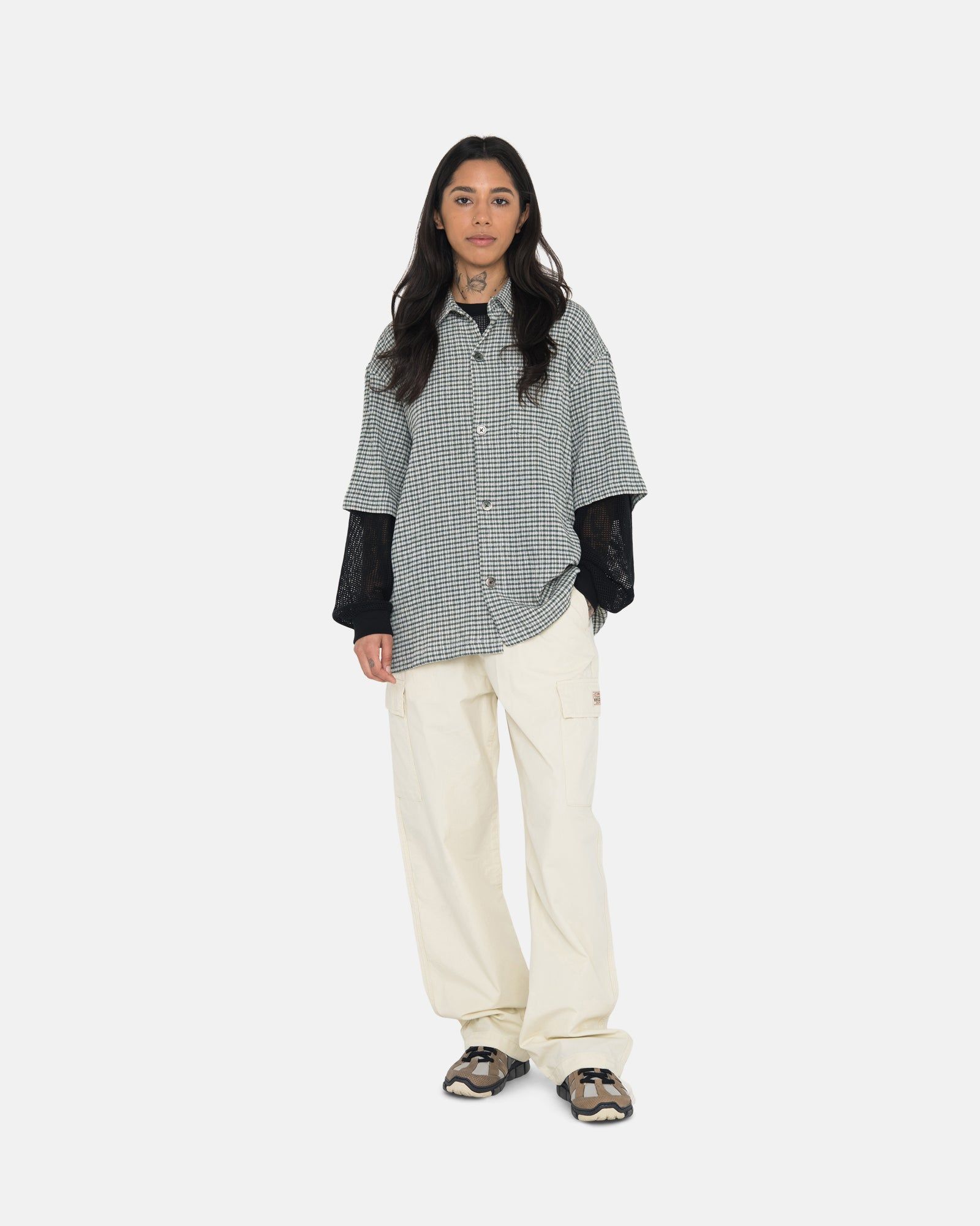WRINKLY GINGHAM SS SHIRT sold by Stussy product image thumbnail 9