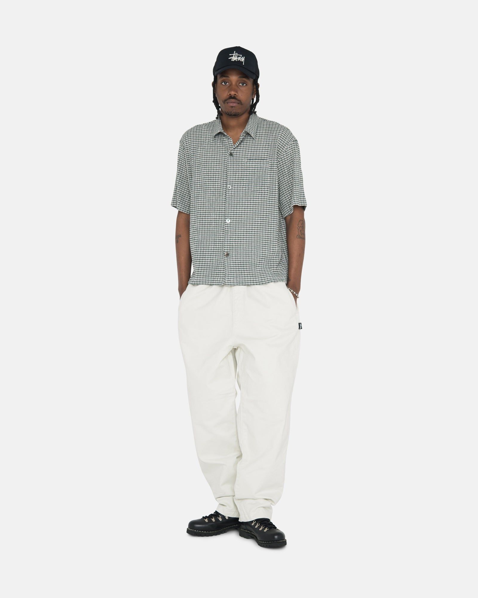 WRINKLY GINGHAM SS SHIRT sold by Stussy product image thumbnail 6
