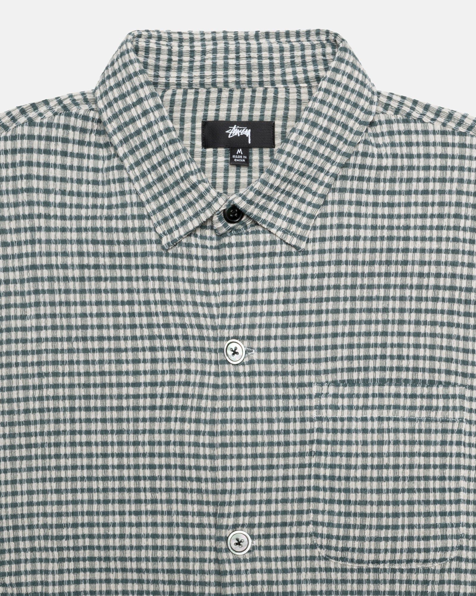 WRINKLY GINGHAM SS SHIRT sold by Stussy product image thumbnail 3