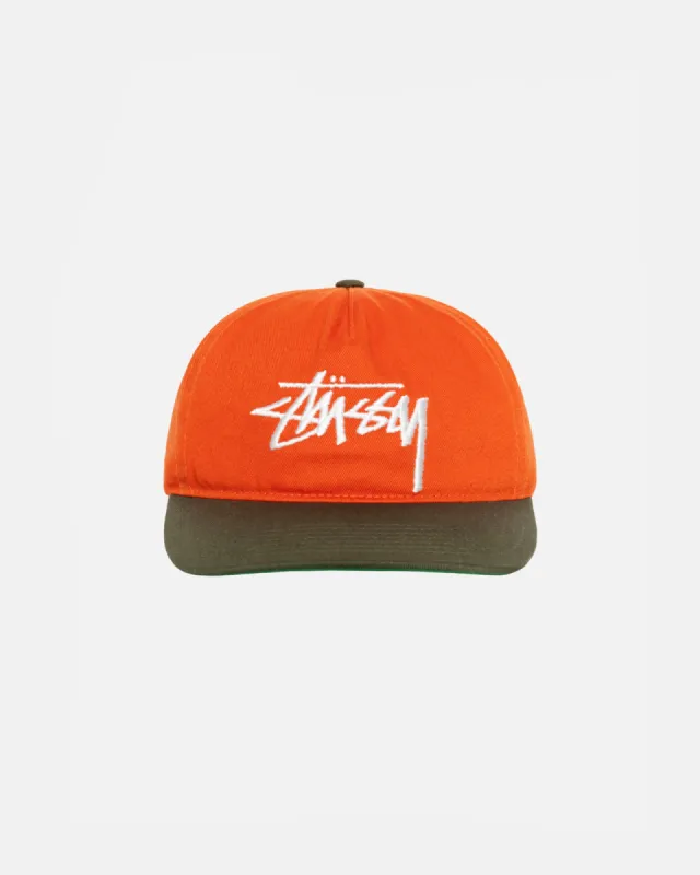 MID-DEPTH BIG STOCK SNAPBACK sold by Stussy