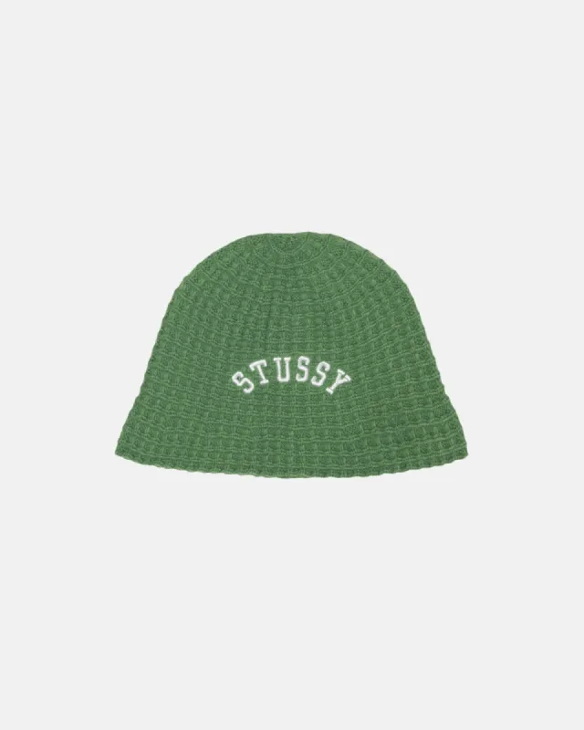 Stussy Waves Knit Bucket Hat Brown | Parallel