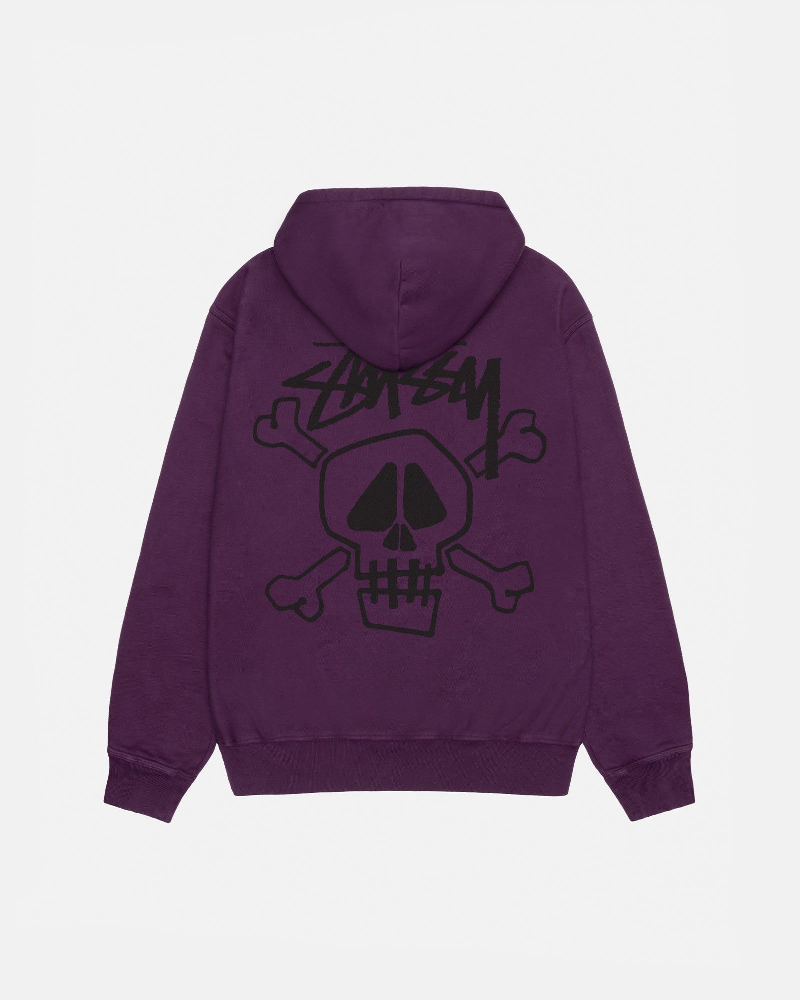 SKULL & BONES HOODIE PIGMENT DYED sold by Stussy