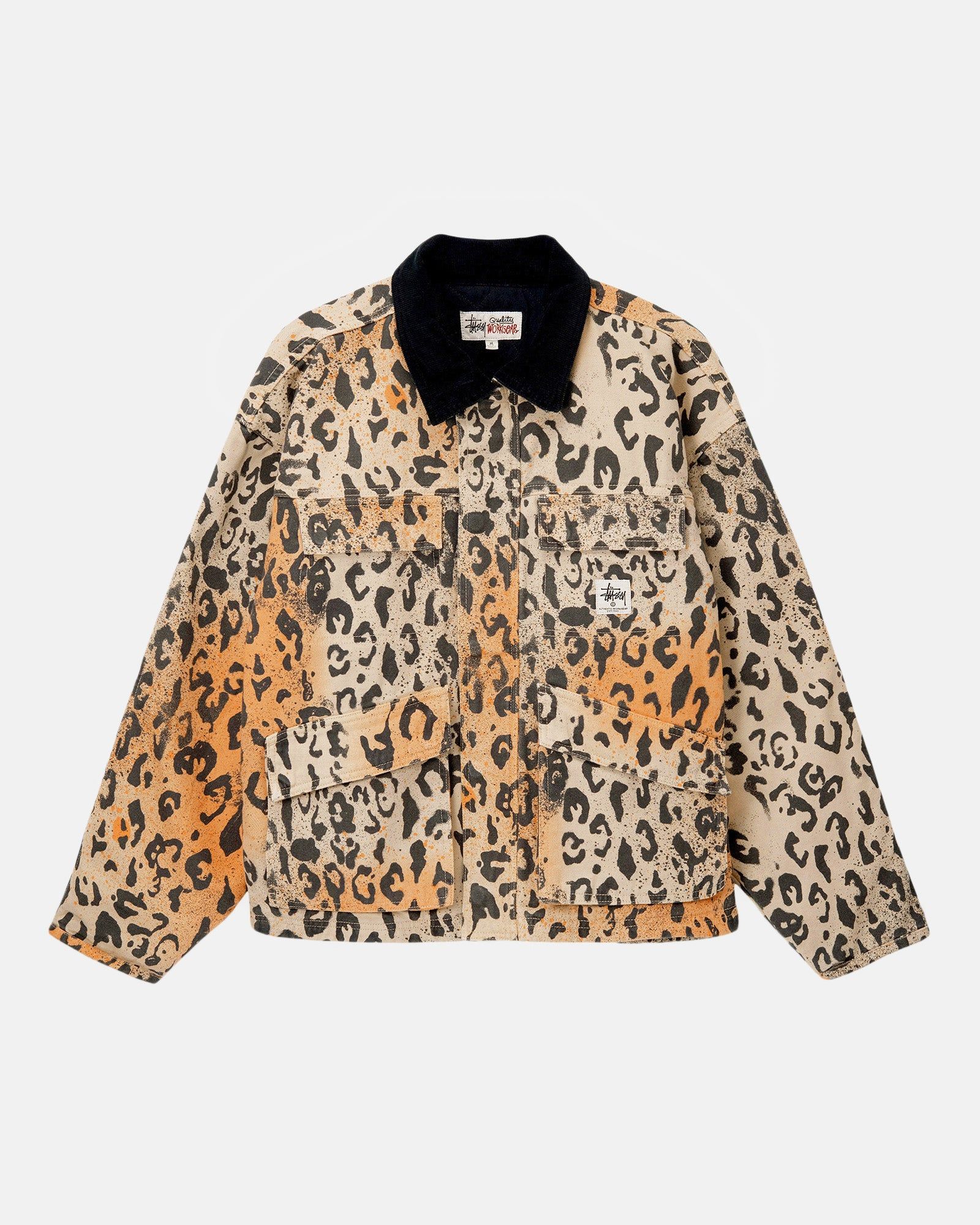 WASHED CANVAS SHOP JACKET sold by Stussy