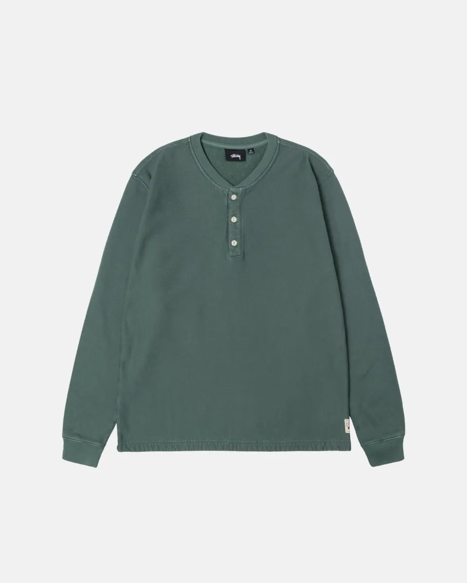 OPEN HEM HENLEY FLEECE | Parallel