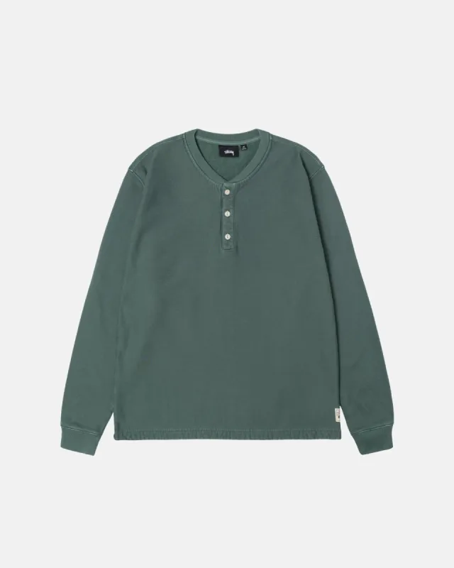 OPEN HEM HENLEY FLEECE sold by Stussy