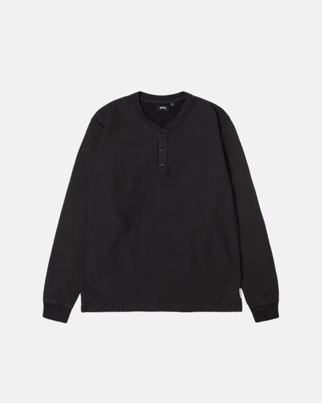 OPEN HEM HENLEY FLEECE | Parallel