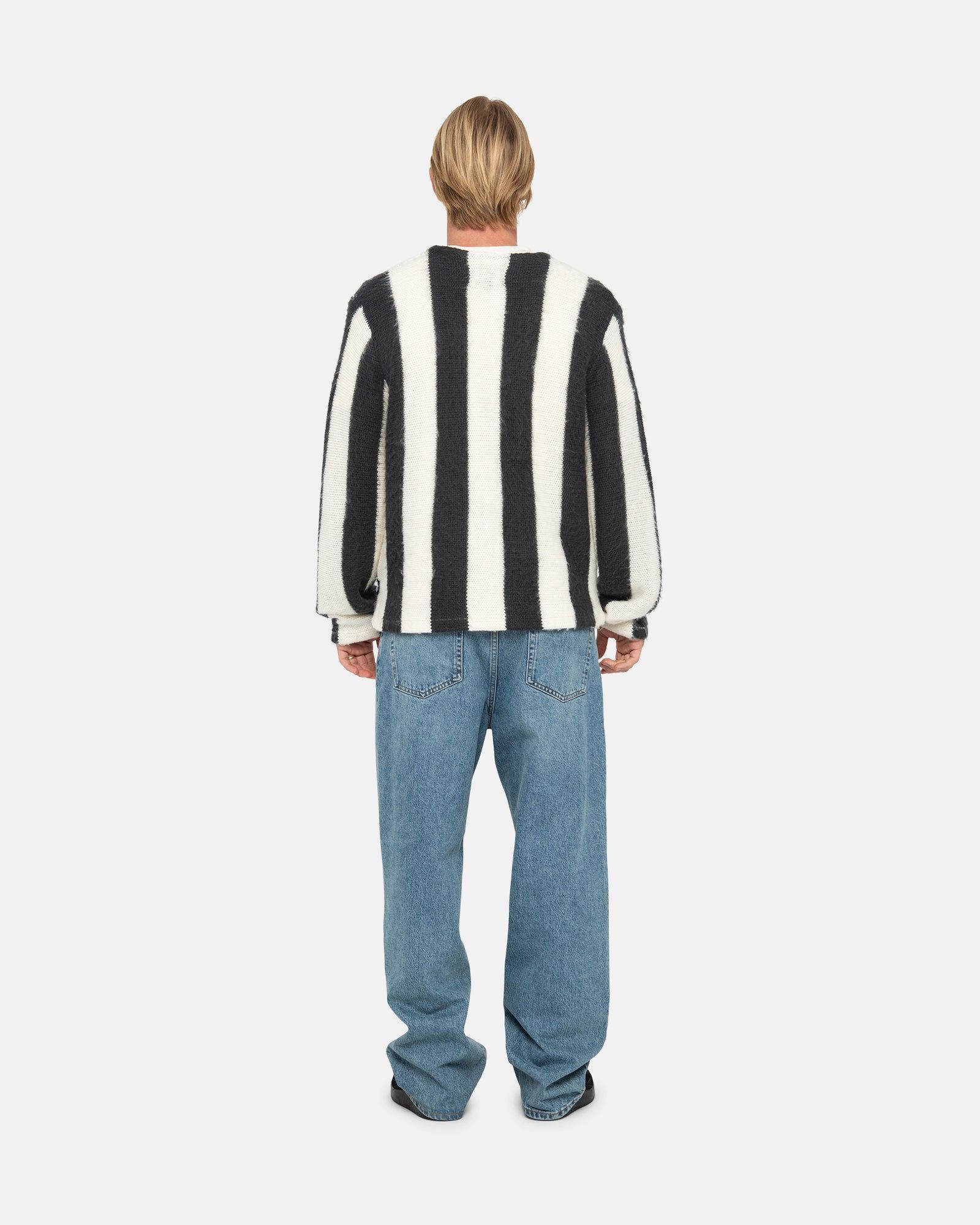 STRIPE BRUSHED CARDIGAN sold by Stussy product image thumbnail 7