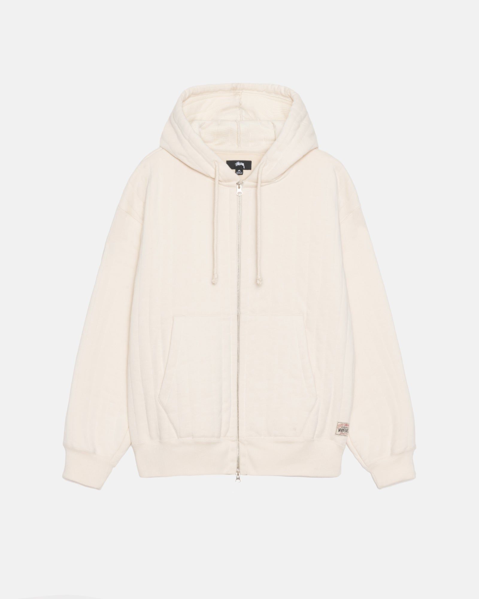 VERTICAL QUILTED ZIP HOODIE sold by Stussy