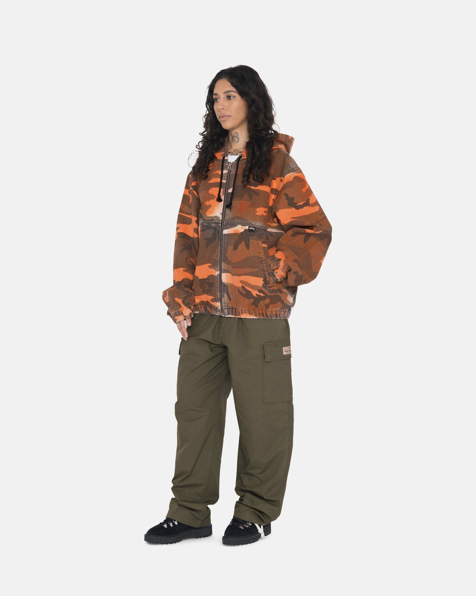 SPRAY DYE HOODED WORK JACKET sold by Stussy product image thumbnail 10