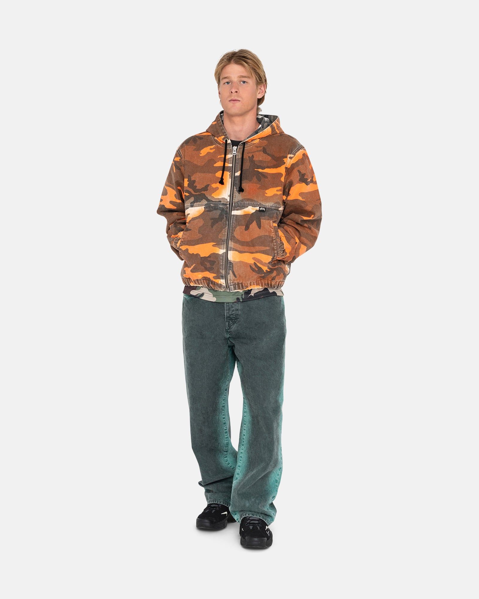 SPRAY DYE HOODED WORK JACKET sold by Stussy product image thumbnail 5