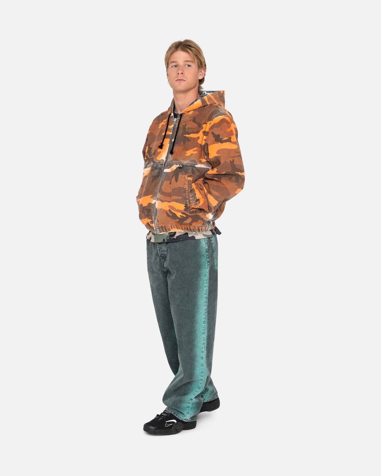 SPRAY DYE HOODED WORK JACKET sold by Stussy product image thumbnail 7