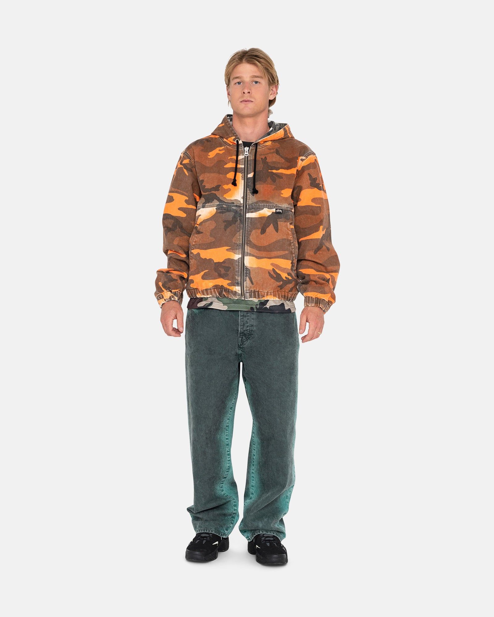 SPRAY DYE HOODED WORK JACKET sold by Stussy product image thumbnail 6