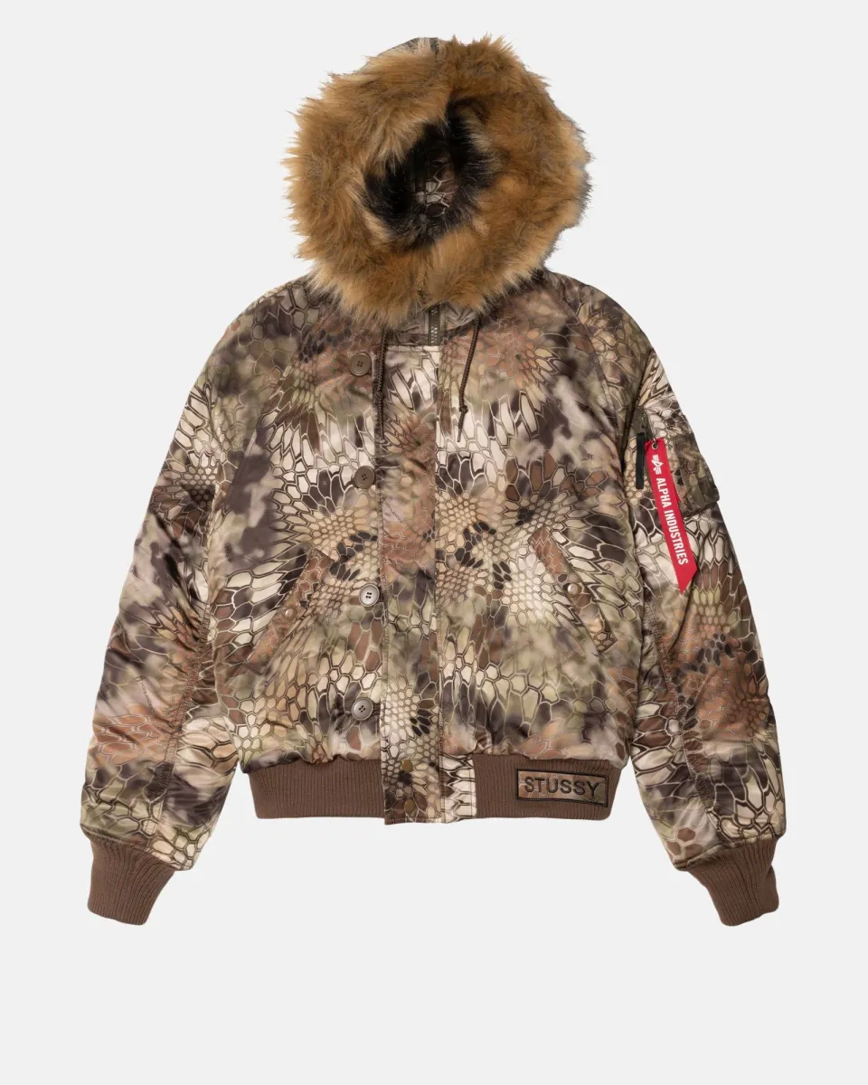 Stussy × Alpha N-2B Short Waist Parka M Stussy & Alpha N-2B Short Waist Parka ALPHA N-2B SHORT WAIST PARKA