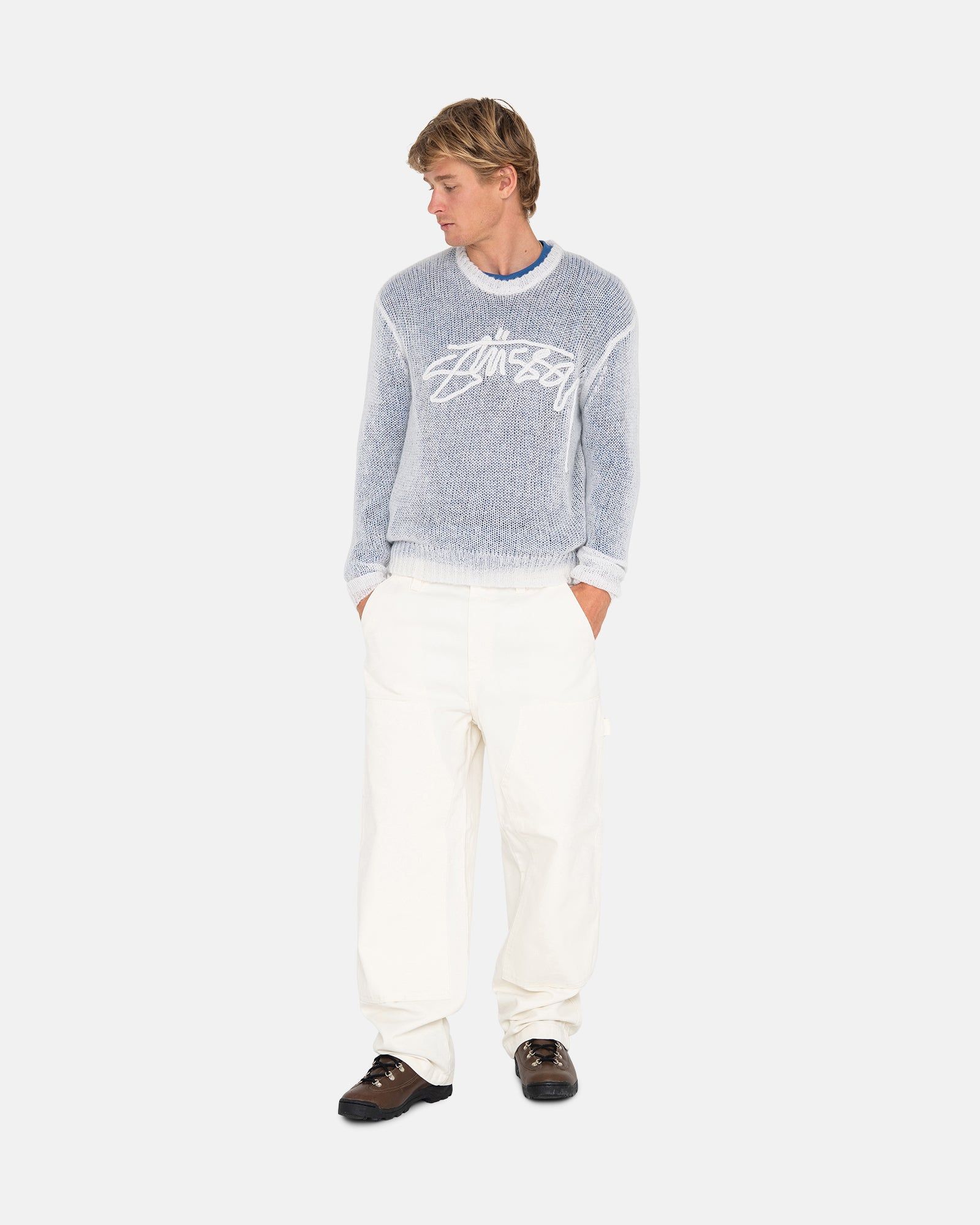 LOOSE KNIT LOGO SWEATER sold by Stussy product image thumbnail 5