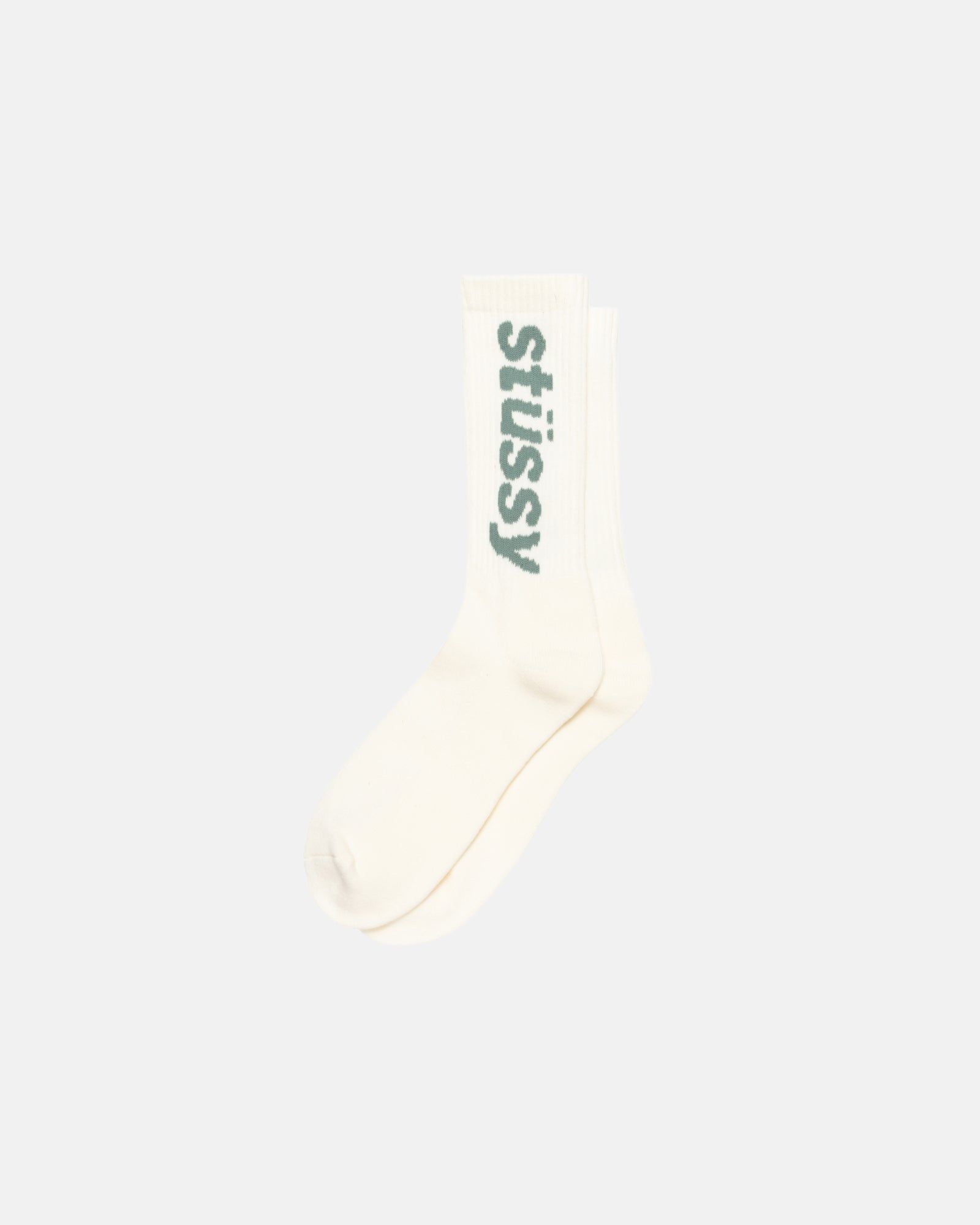 HELVETICA CREW SOCKS sold by Stussy