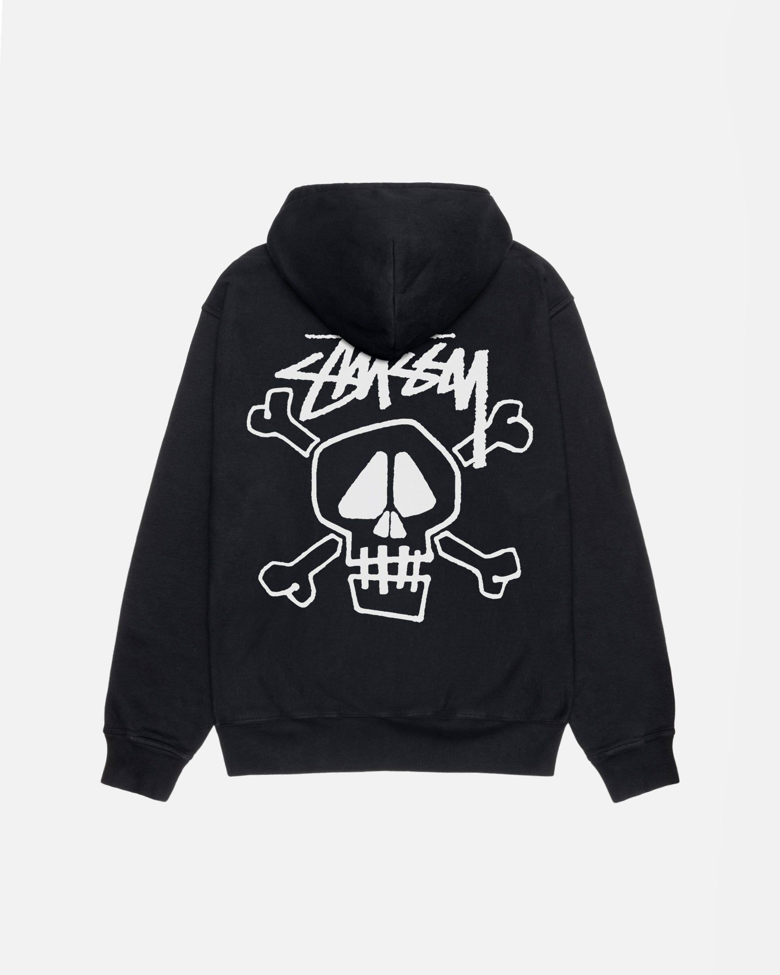 SKULL & BONES HOODIE PIGMENT DYED sold by Stussy