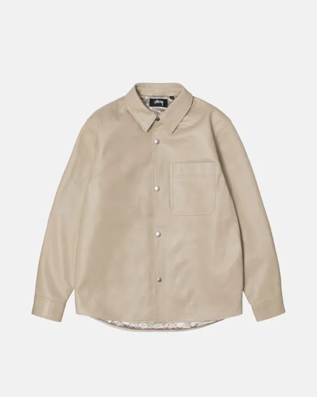 LEATHER OVERSHIRT sold by Stussy