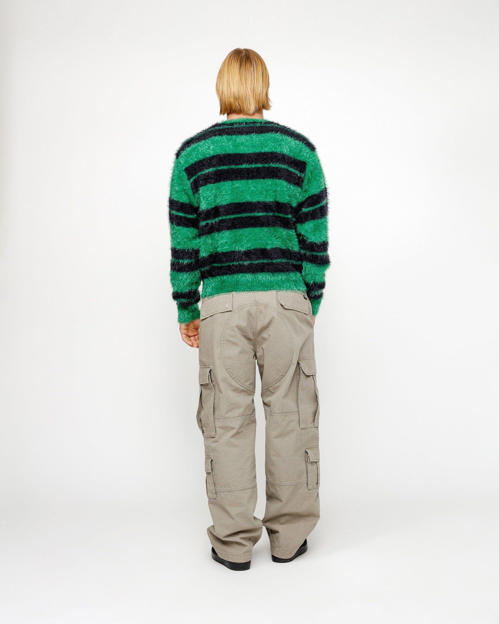 HAIRY STRIPE CREW SWEATER sold by Stussy product image thumbnail 4