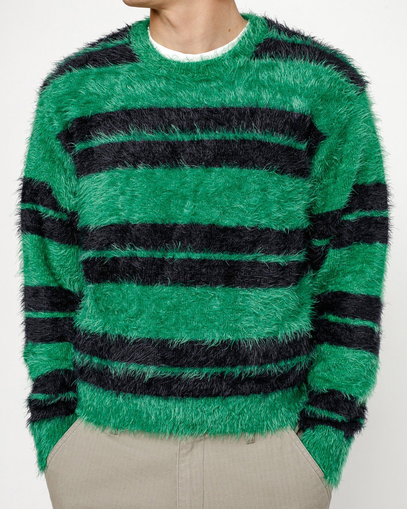 HAIRY STRIPE CREW SWEATER sold by Stussy product image thumbnail 5