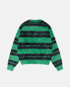 HAIRY STRIPE CREW SWEATER sold by Stussy