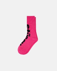 BIG HELVETICA CREW SOCKS sold by Stussy