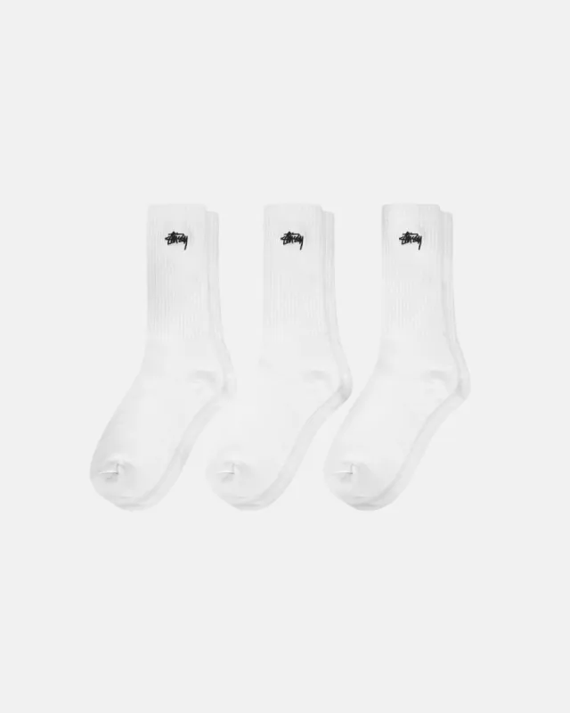 CREW SOCKS 3 PACK sold by Stussy