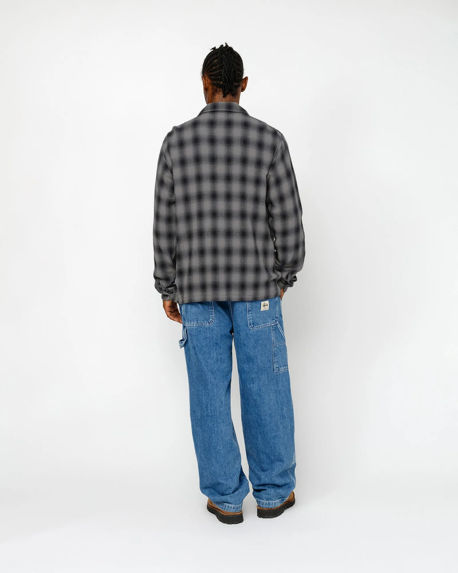 ZIP SHIRT TWISTED YARN PLAID sold by Stussy product image thumbnail 4