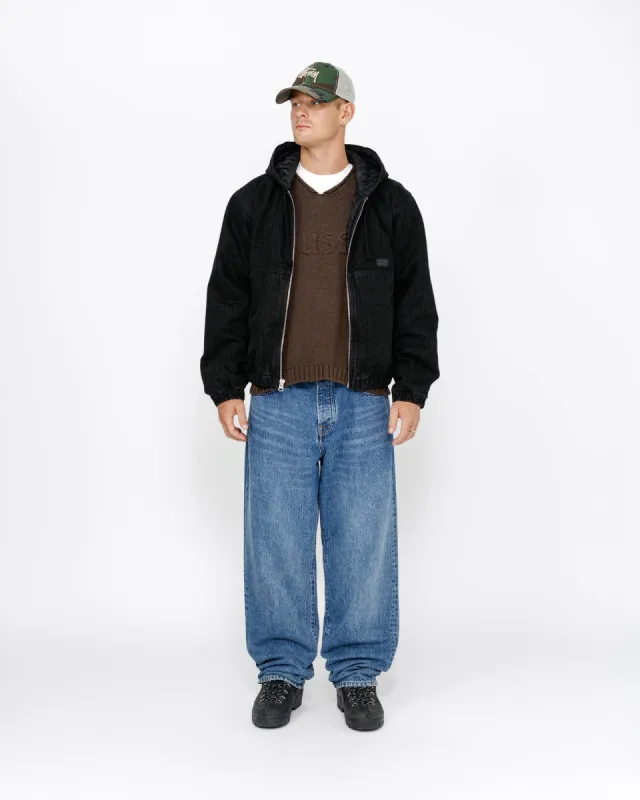 WORK JACKET CANVAS NEEDLE PUNCH sold by Stussy