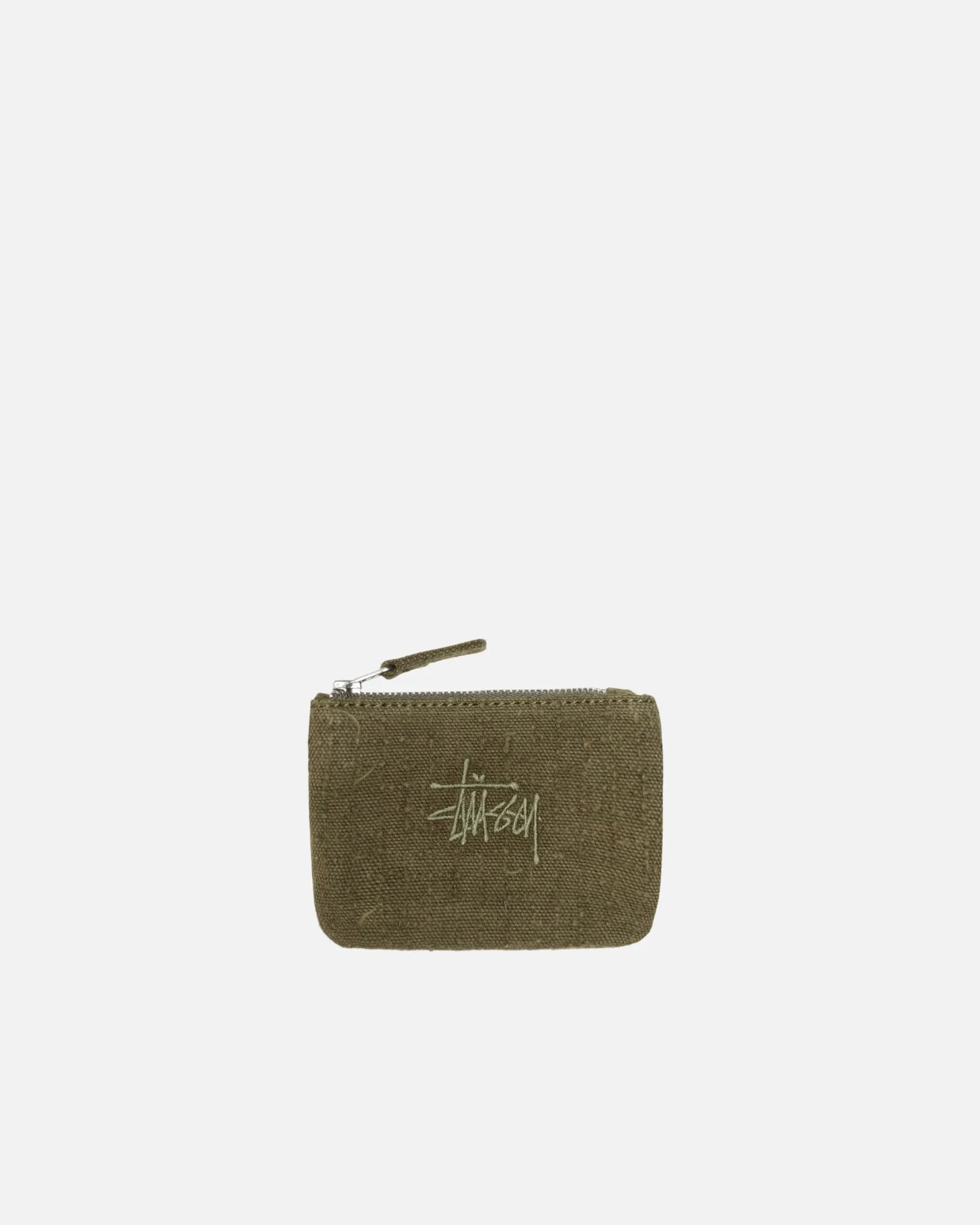 新品未使用 STUSSY NEEDLE PUNCH COIN POUCH Stussy Needle Punch Coin Pouch Camo Men's - SS24 - US