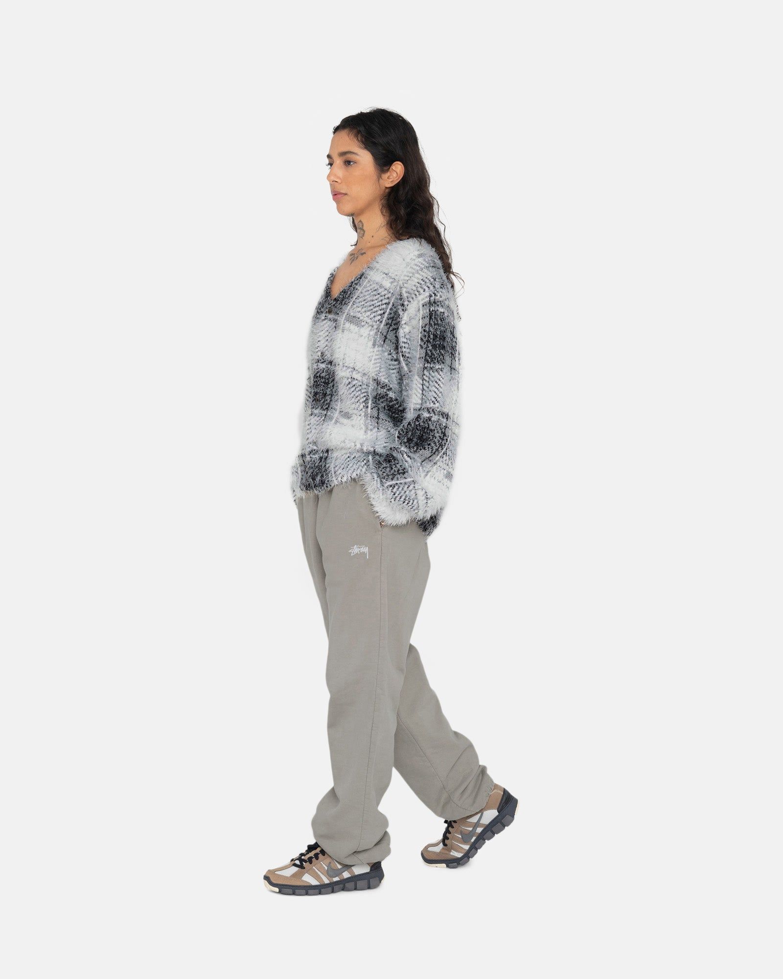 HAIRY PLAID CARDIGAN sold by Stussy product image thumbnail 8