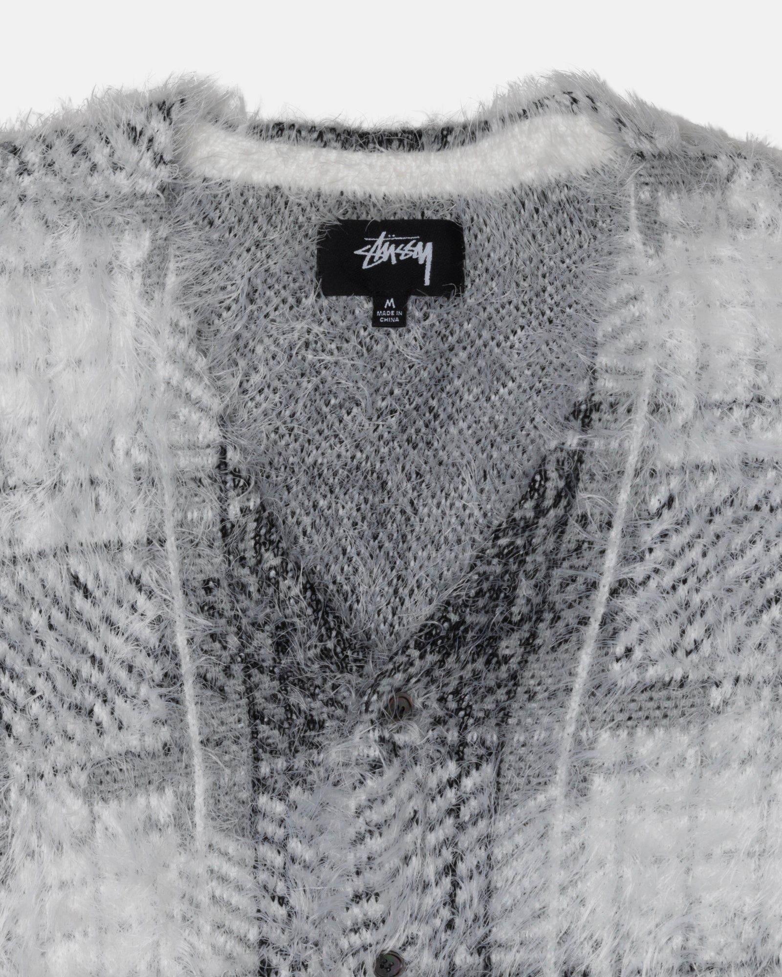 HAIRY PLAID CARDIGAN sold by Stussy product image thumbnail 3