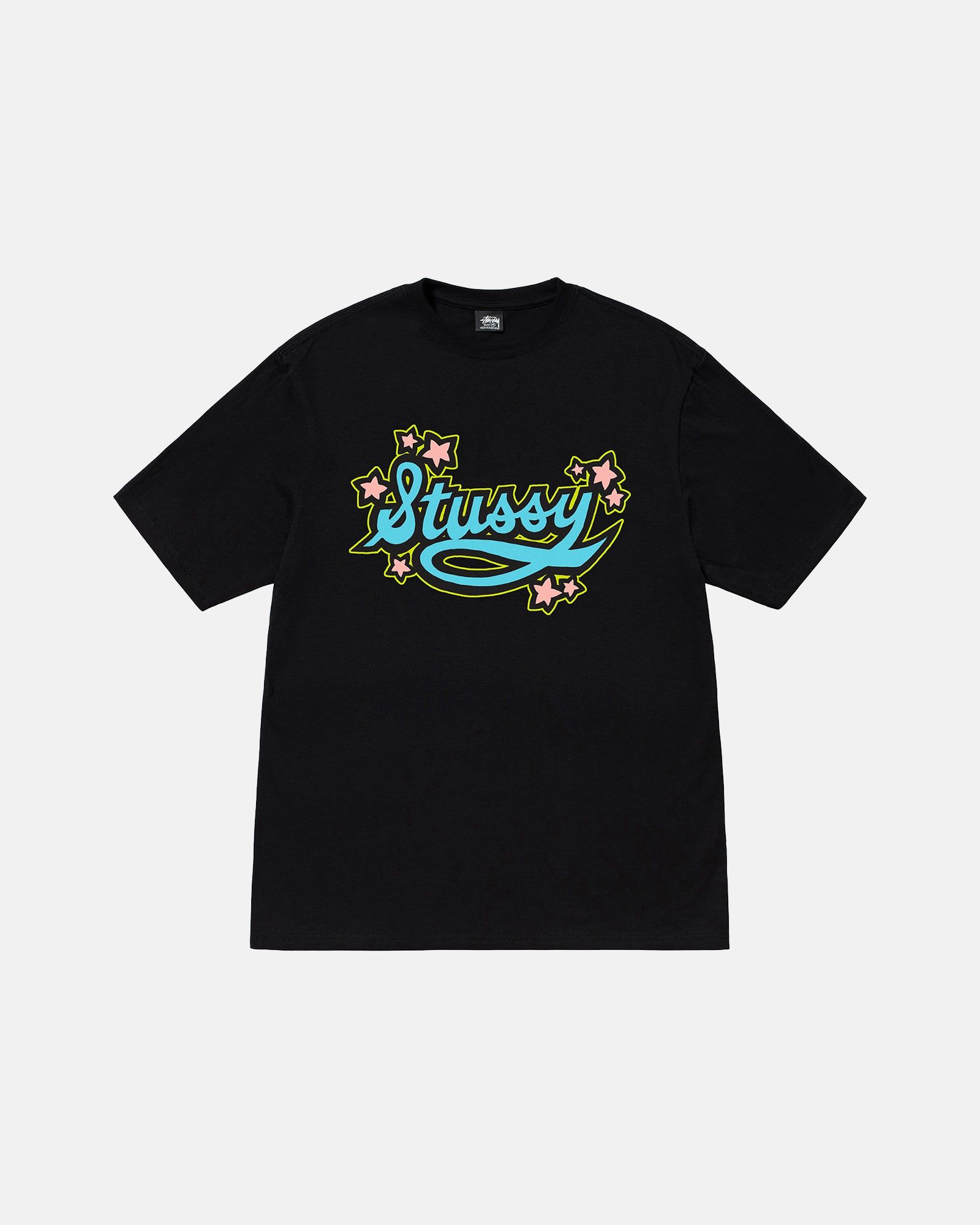 STAR SCRIPT TEE sold by Stussy