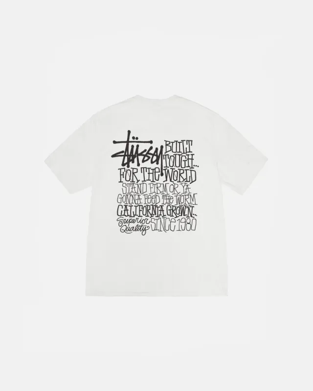 【XLARGE】PIGMENT DYED ADIOS CALIFORNIA S/S TEE Stüssy: Men's California Grown Pigment Dyed T-Shirt (Navy