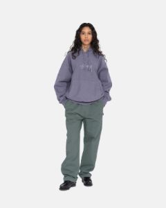 STOCK LOGO APPLIQUE HOODIE sold by Stussy