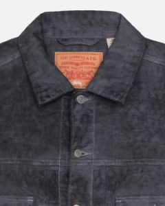 STÜSSY & LEVI'S DYED JACQUARD TRUCKER Stussy x Levi's Dyed Jacquard Trucker Jacket Black White