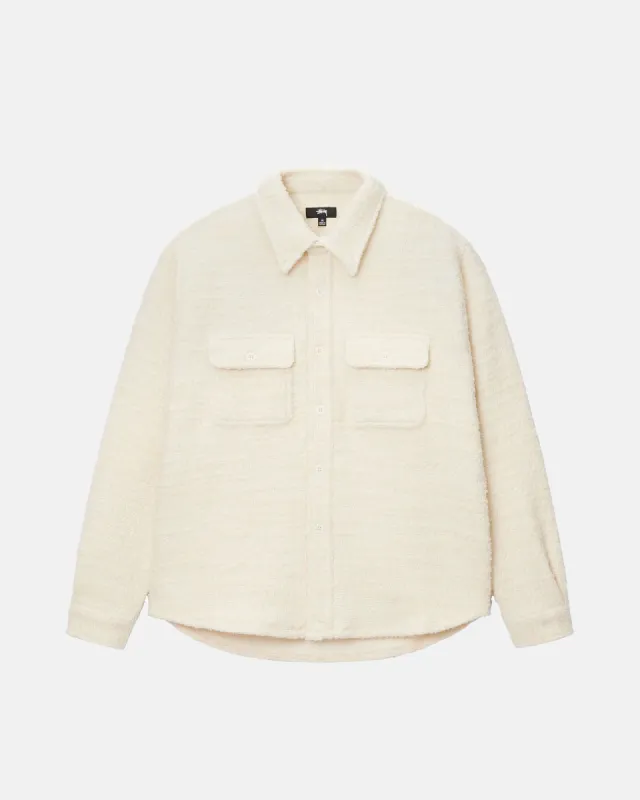 BOUCLE WOOL CPO SHIRT sold by Stussy