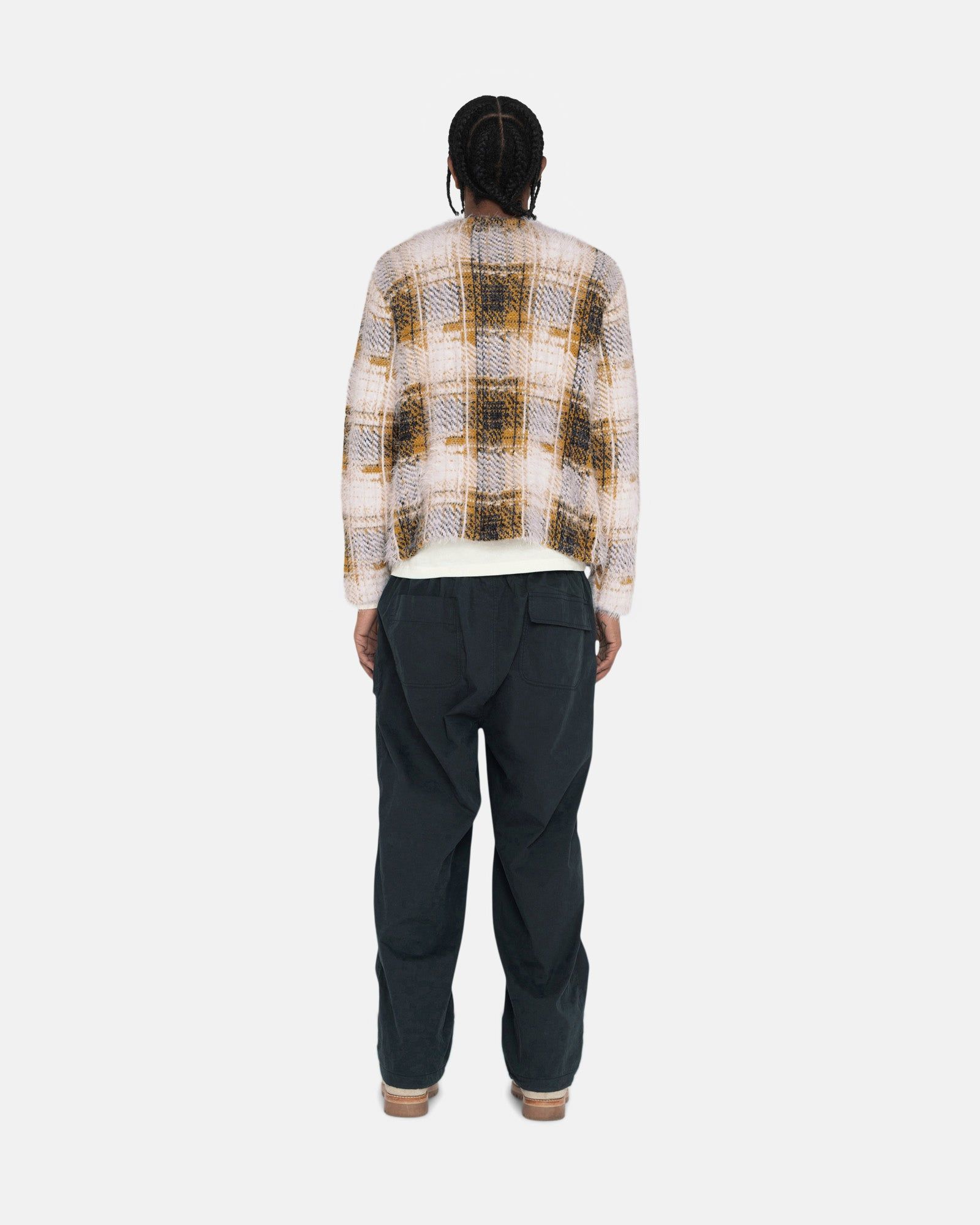 HAIRY PLAID CARDIGAN sold by Stussy product image thumbnail 7