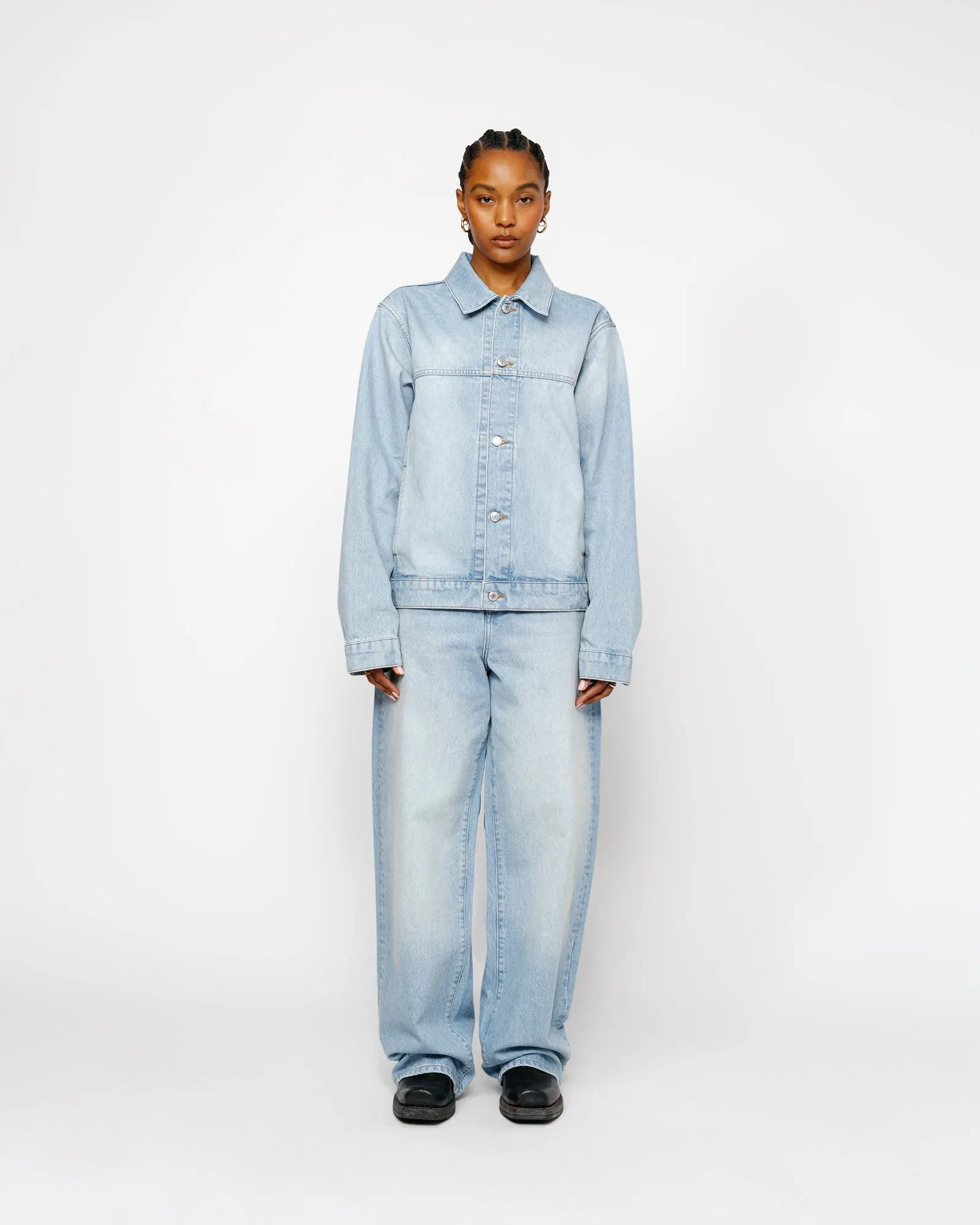 TRUCKER JACKET DENIM sold by Stussy product image thumbnail 3